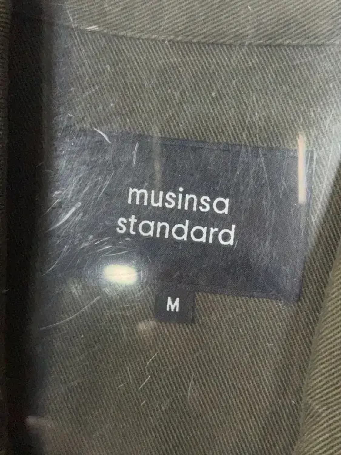 무신사스탠다드 카키 포켓 코튼 자켓 M 상품이미지3