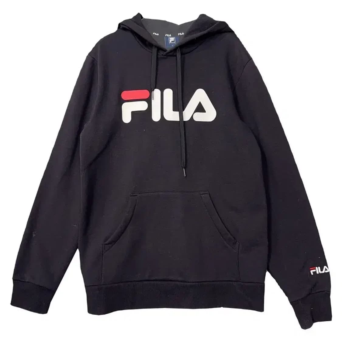 휠라 프린팅 블랙 후드티 95 상품이미지1