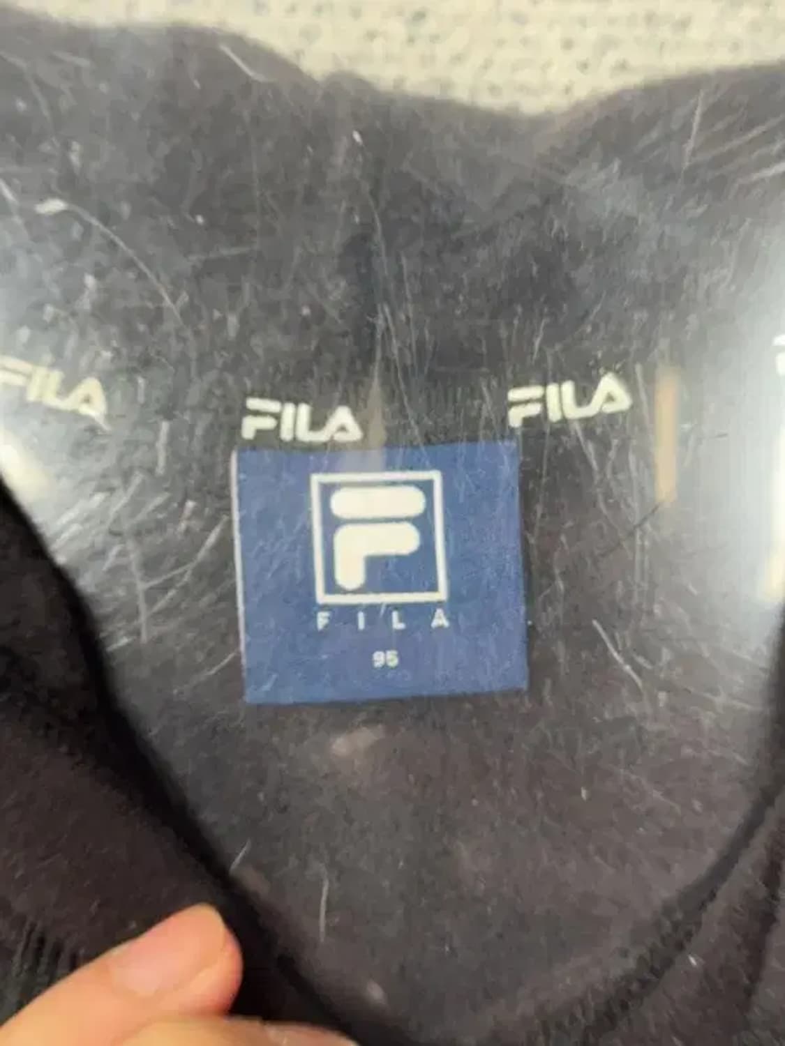 휠라 프린팅 블랙 후드티 95 상품이미지3