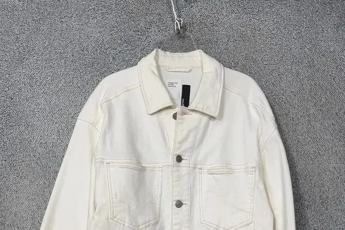 안다르 크림 여성 오버핏 데님 자켓 2 상품이미지3