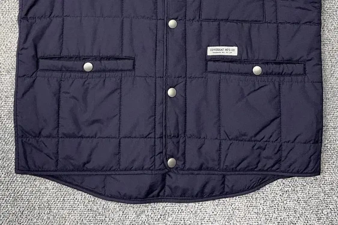 커버낫 네이비 포켓 퀄팅 조끼 MEDIUM 상품이미지4