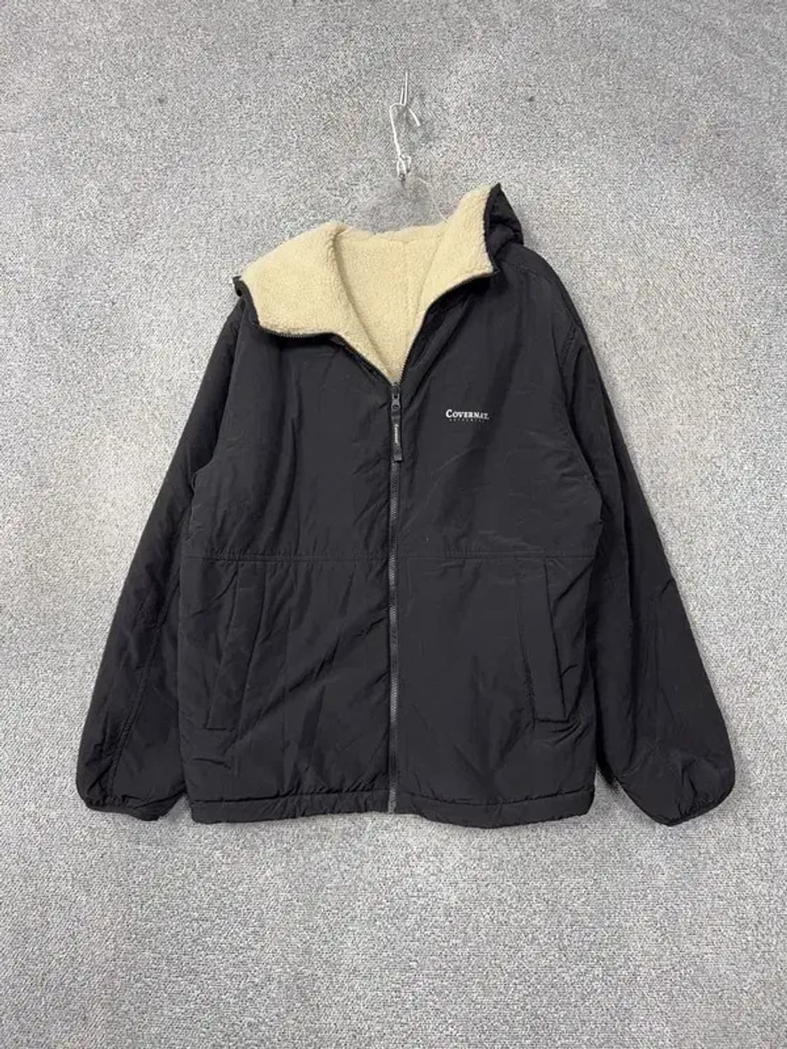 커버낫 베이지 양털 뽀글이 양면 점퍼 LARGE 상품이미지4