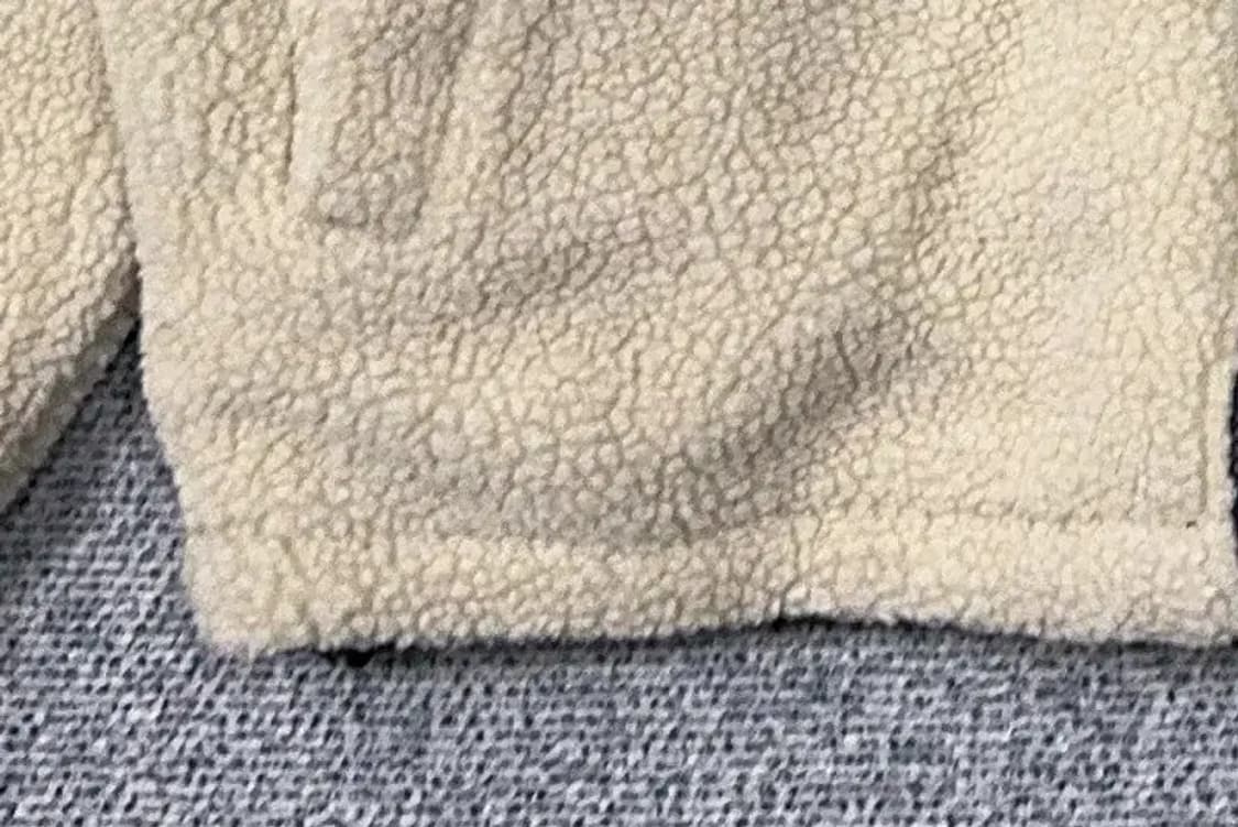 커버낫 베이지 양털 뽀글이 양면 점퍼 LARGE 상품이미지8