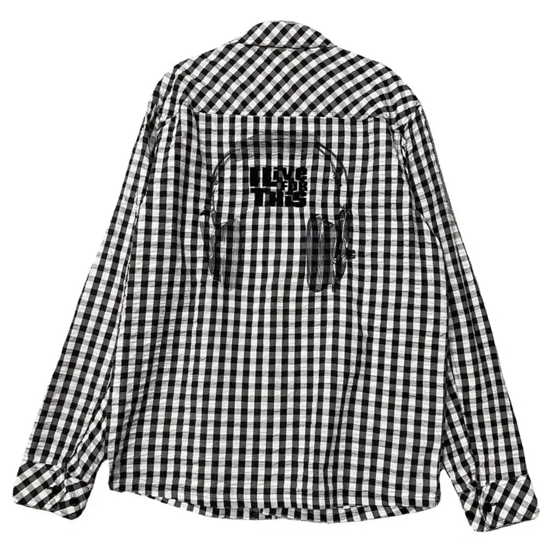 엠엘비 체크 블랙 셔츠 M 상품이미지1
