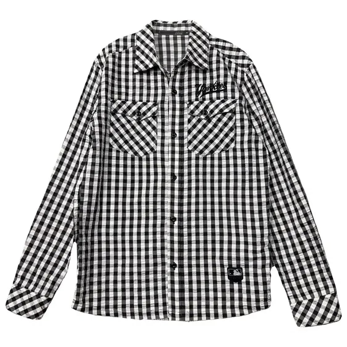 엠엘비 체크 블랙 셔츠 M 상품이미지2