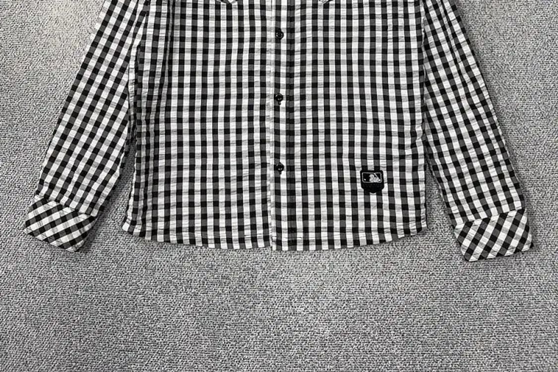 엠엘비 체크 블랙 셔츠 M 상품이미지4