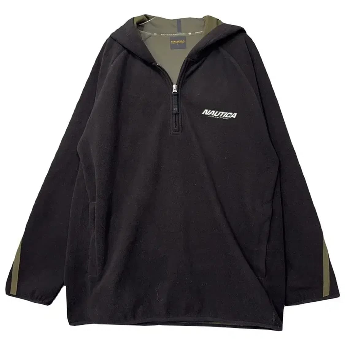 노티카 블랙 스펠 로고 반집업 후드티 L 상품이미지1