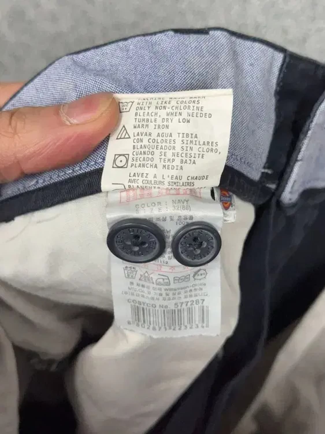 디키즈 블랙 백로고 면바지 32 상품이미지8