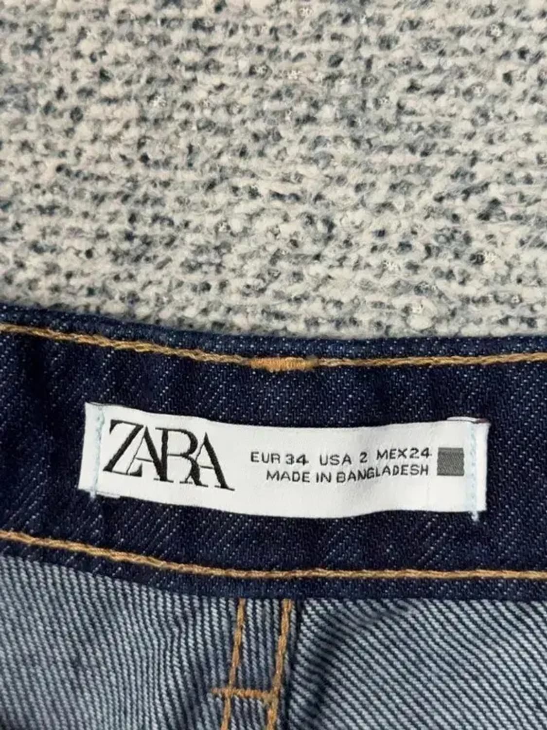 자라 진청 오버 와이드 청바지 EUR 34 USA 2 MEX 24 상품이미지7