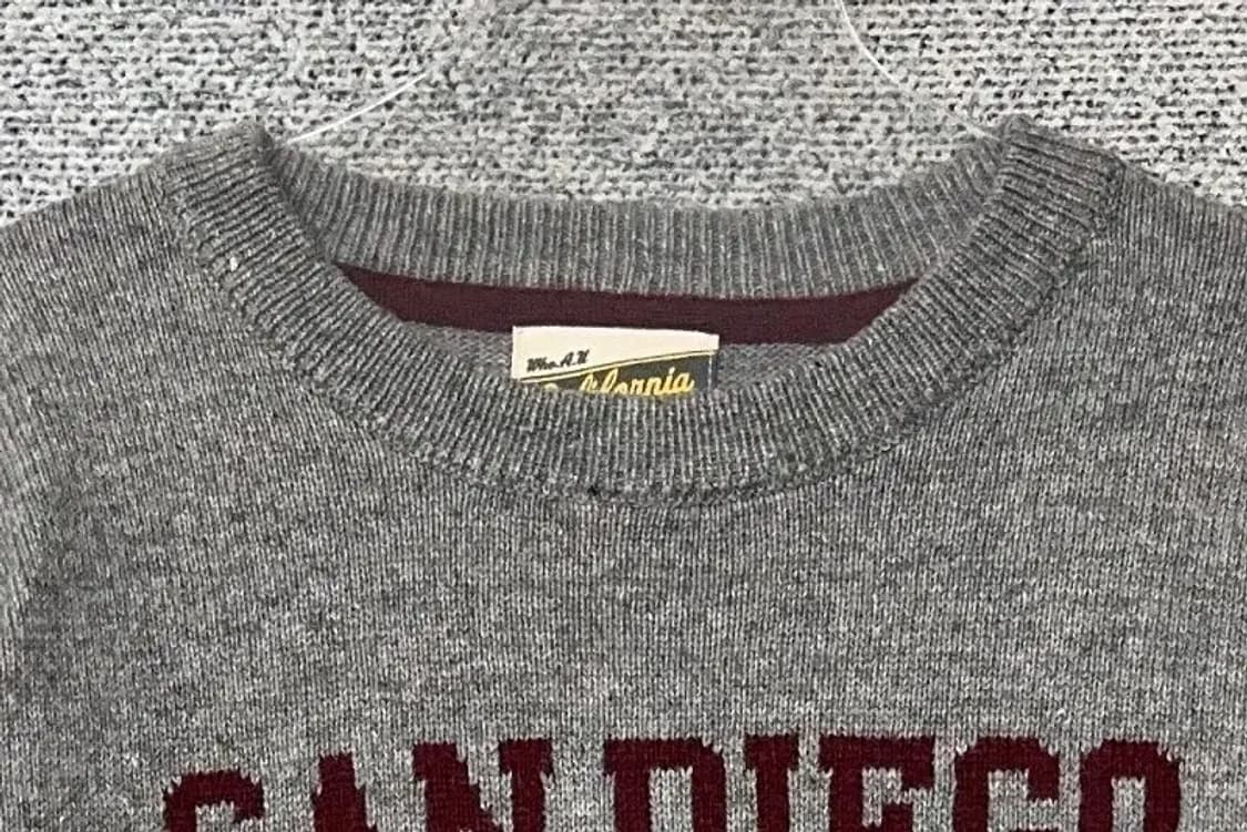 후아유 프린팅 라이트 그레이 니트 M 상품이미지5