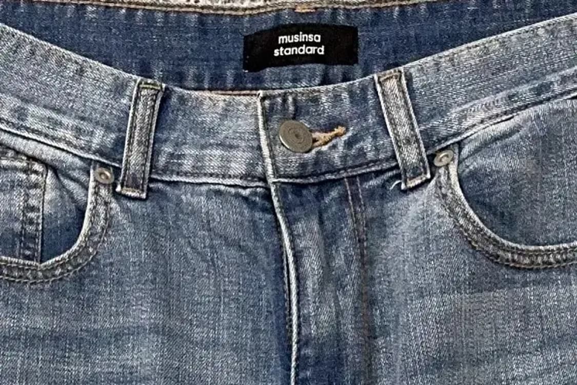 무신사스탠다드 캐주얼 워싱 청바지 32 상품이미지6