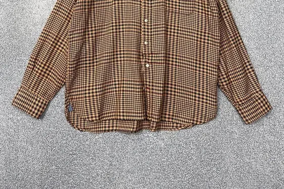 타미힐피거 체크 브라운 셔츠 XL 상품이미지4