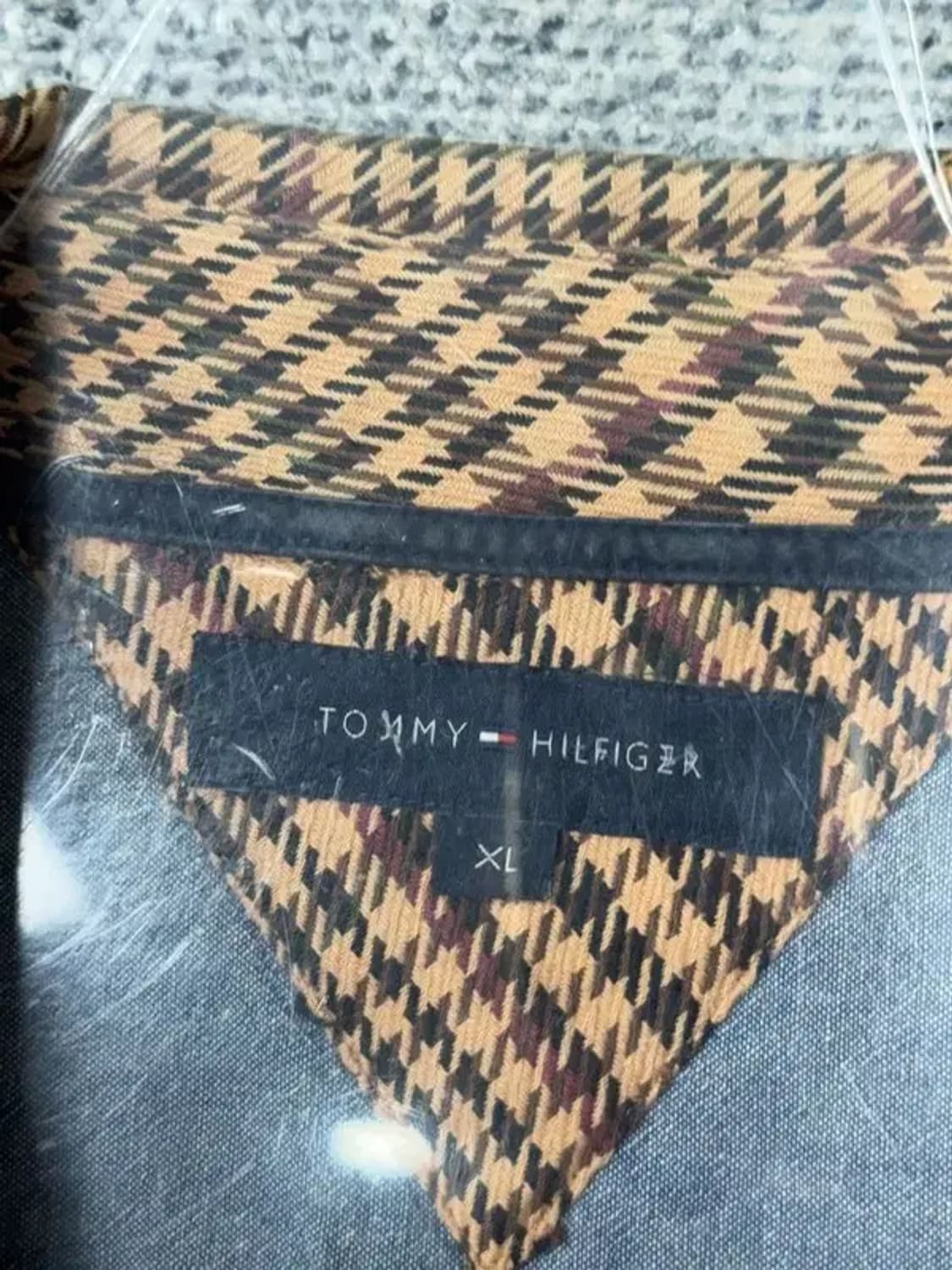 타미힐피거 체크 브라운 셔츠 XL 상품이미지7