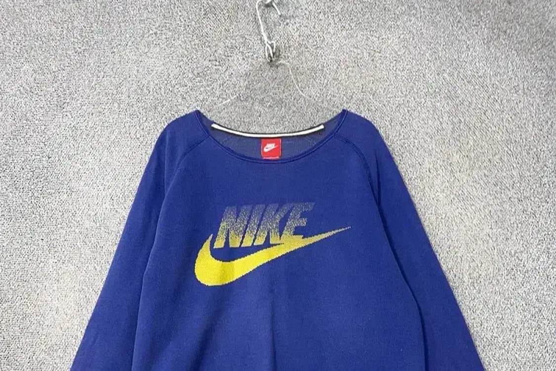 나이키 프린팅 블루 맨투맨 XL 상품이미지3