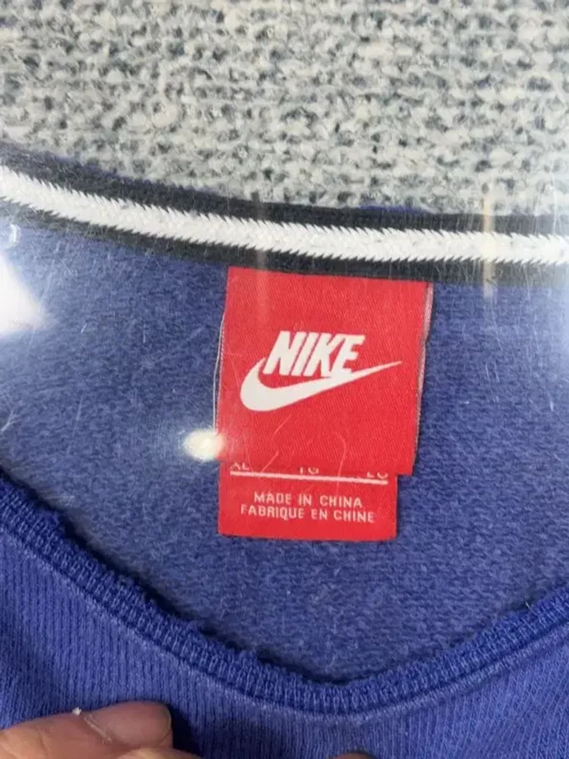 나이키 프린팅 블루 맨투맨 XL 상품이미지6