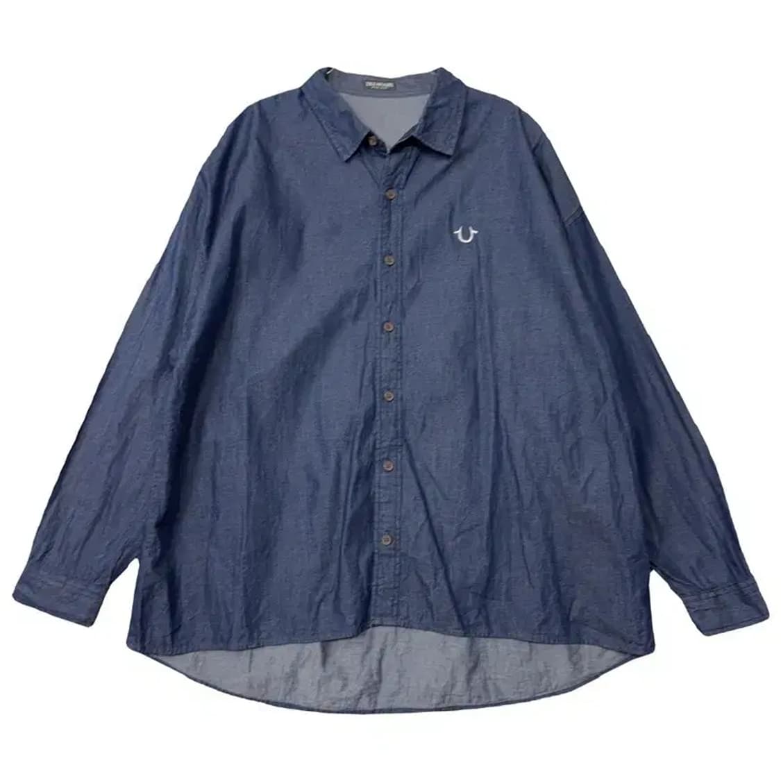 트루릴리젼 네이비 오버핏 데님 셔츠 100(L) 상품이미지1