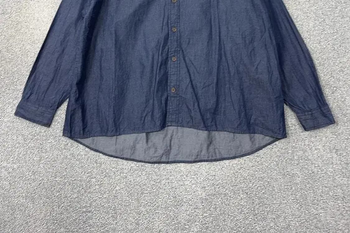 트루릴리젼 네이비 오버핏 데님 셔츠 100(L) 상품이미지4
