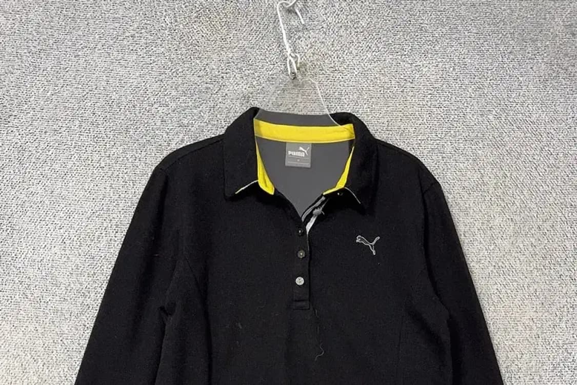 푸마 블랙 로고 기능성 긴팔티 M 상품이미지3