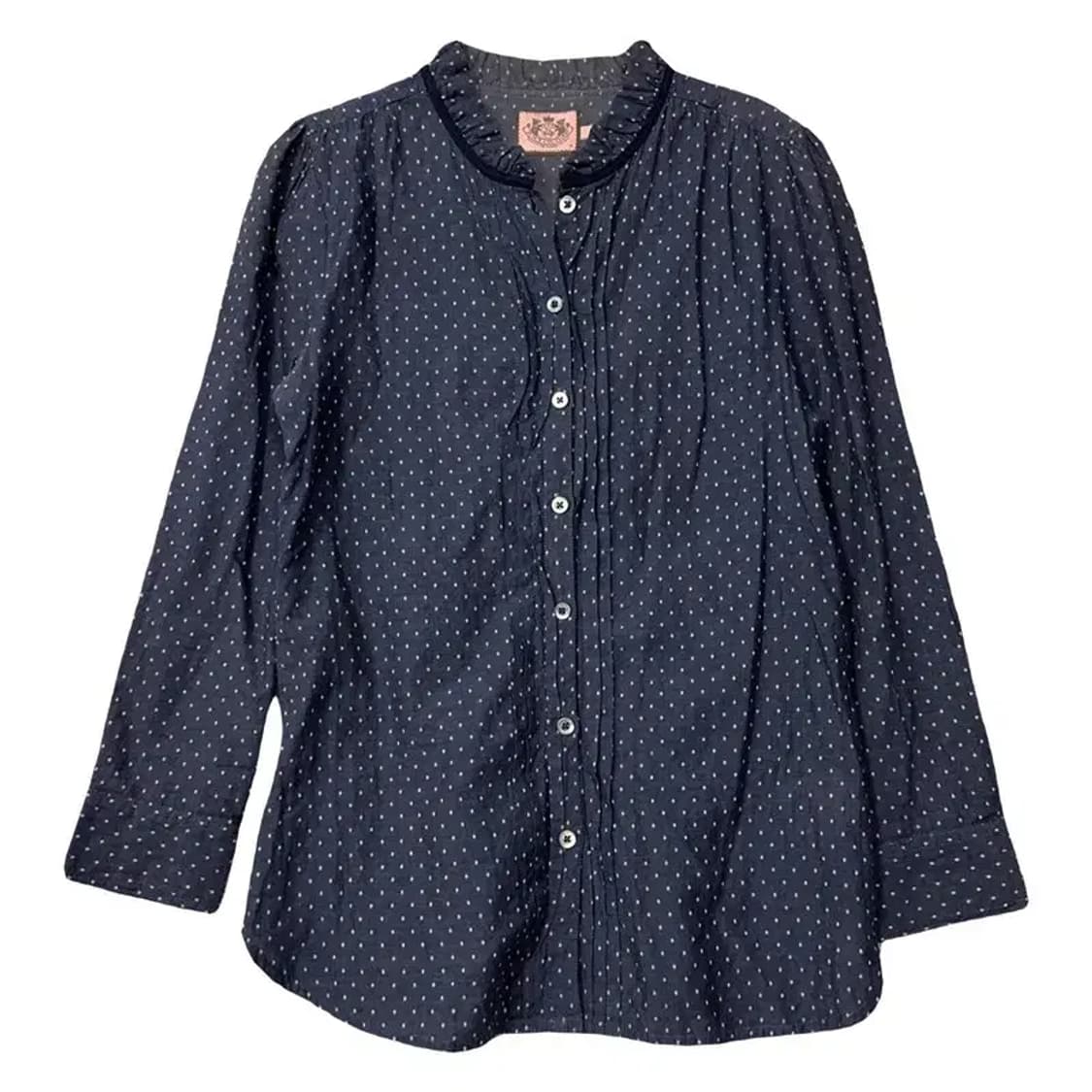 쥬시 꾸뛰르 도트 네이비 블라우스 S 상품이미지1