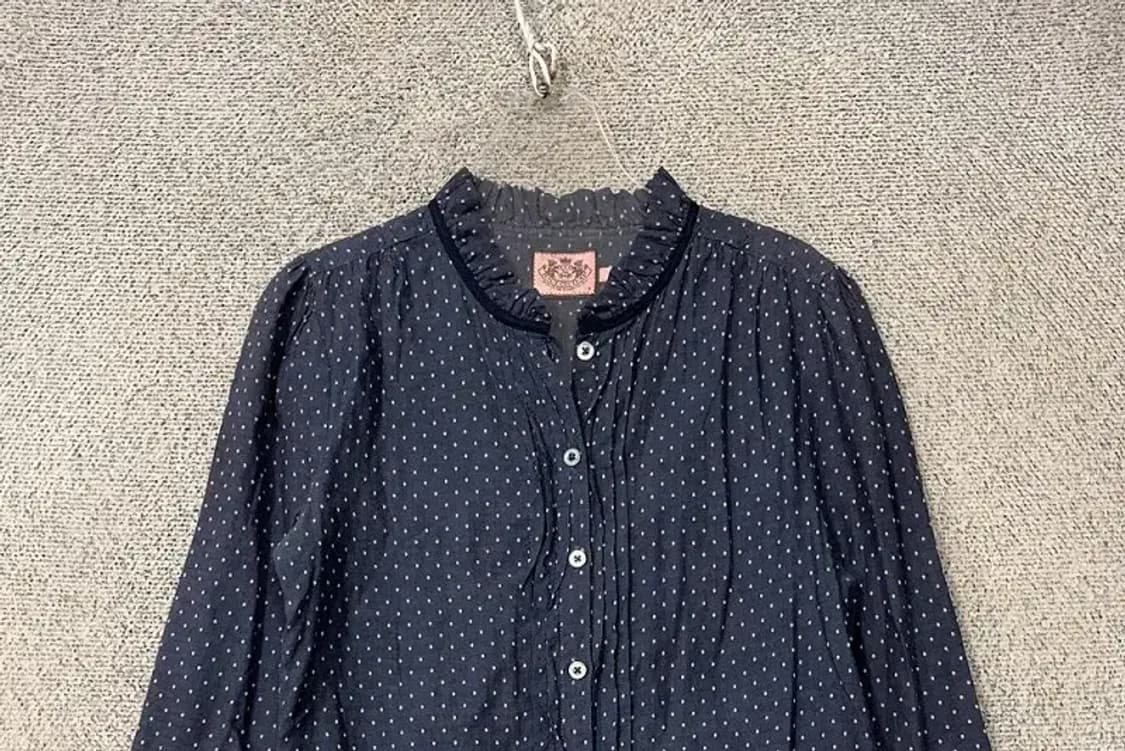 쥬시 꾸뛰르 도트 네이비 블라우스 S 상품이미지3