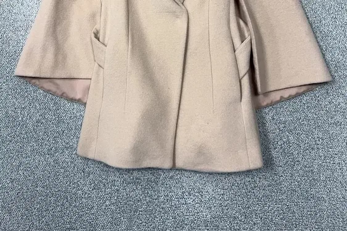 지고트 베이지 벨티드 울 코트 88-90-160 상품이미지4