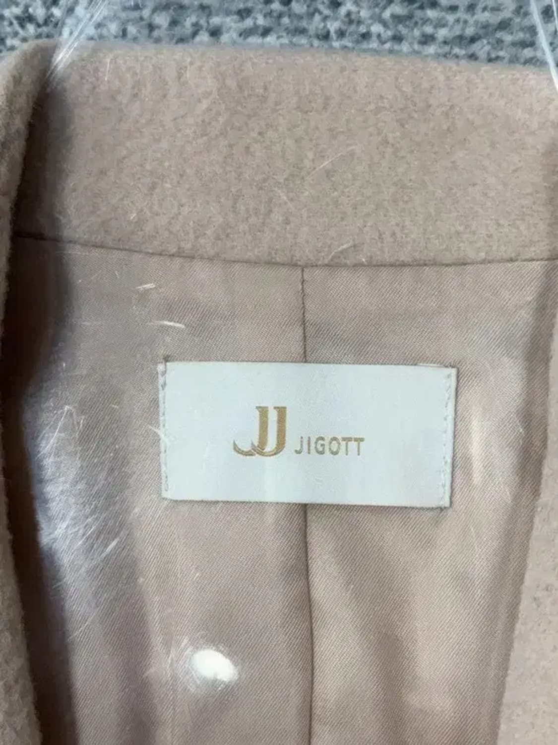 지고트 베이지 벨티드 울 코트 88-90-160 상품이미지6