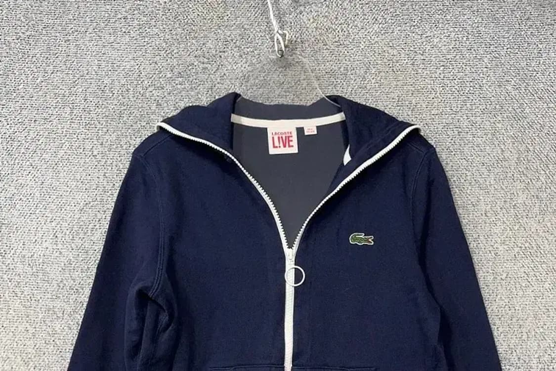라코스테 네이비 로고 여성 후드 집업 85 상품이미지3