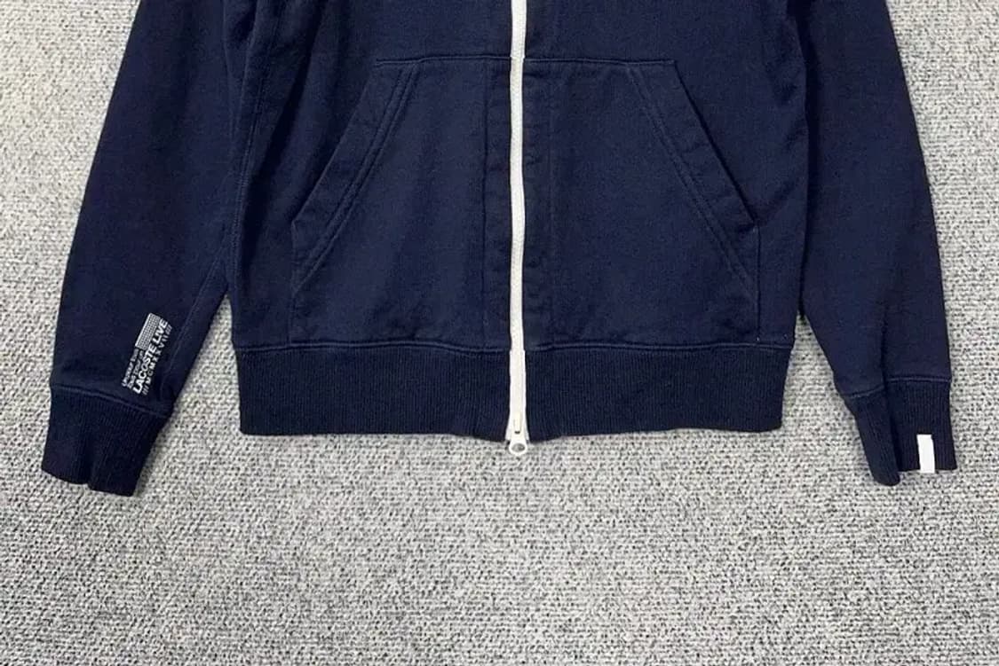 라코스테 네이비 로고 여성 후드 집업 85 상품이미지4