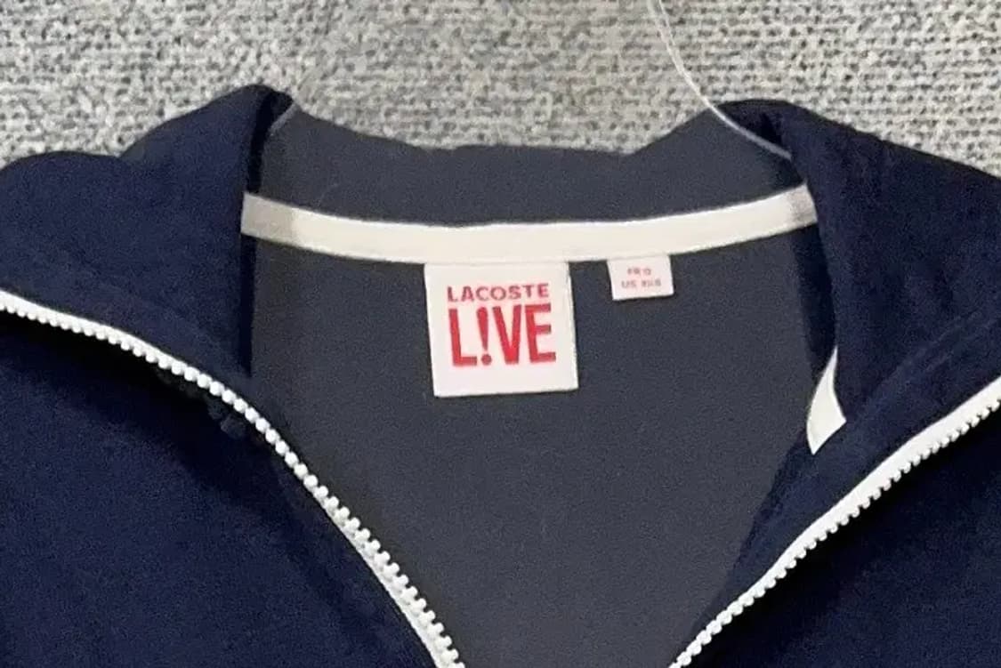 라코스테 네이비 로고 여성 후드 집업 85 상품이미지5