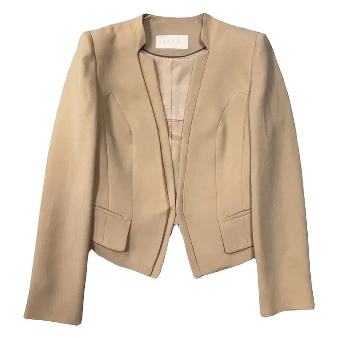 LYNN 여성 클래식 정장 베이지 블레이저 85-90-160 상품이미지1