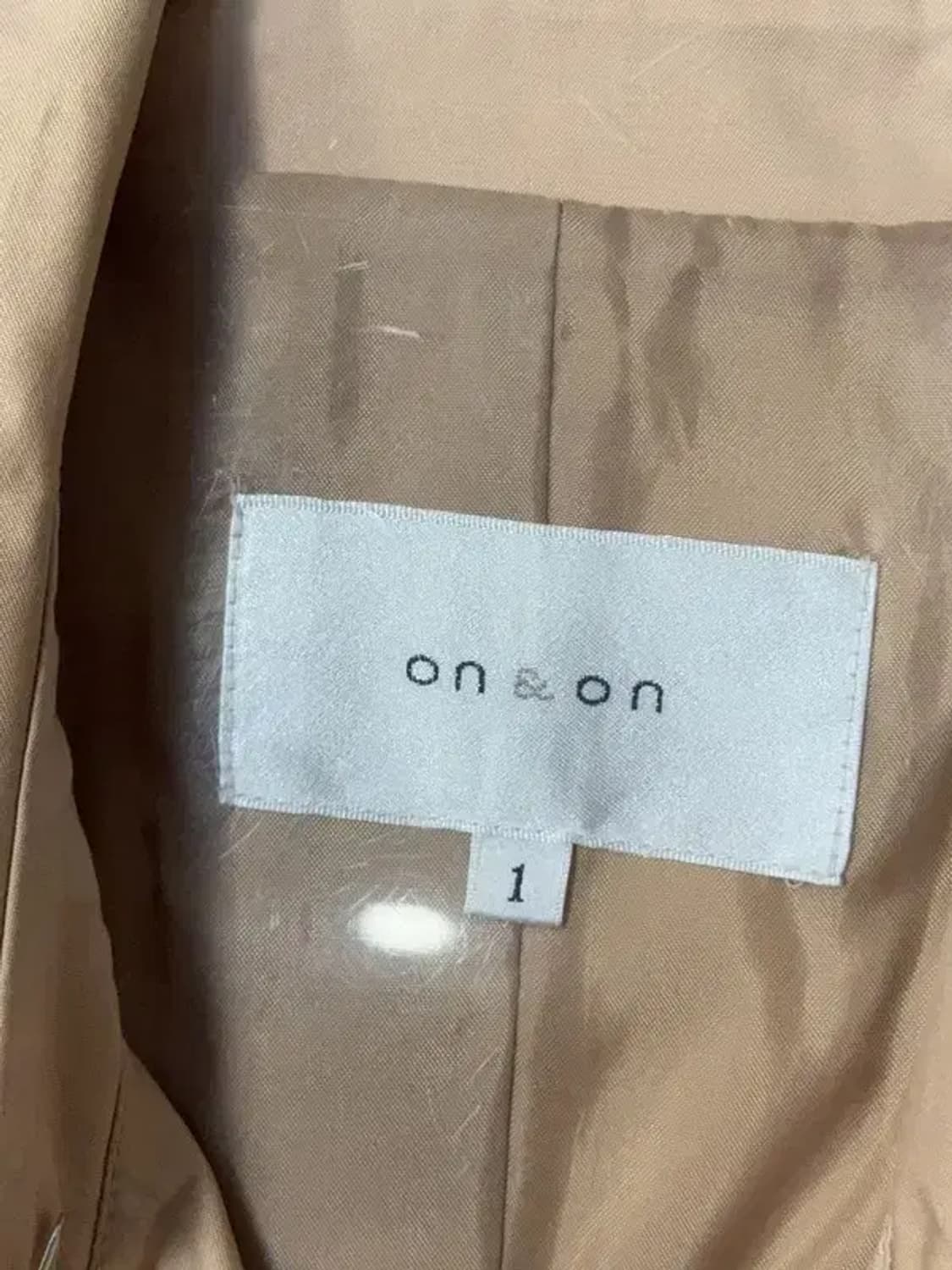 온앤온 베이지 클래식 벨티드 트렌치 코트 1 상품이미지7