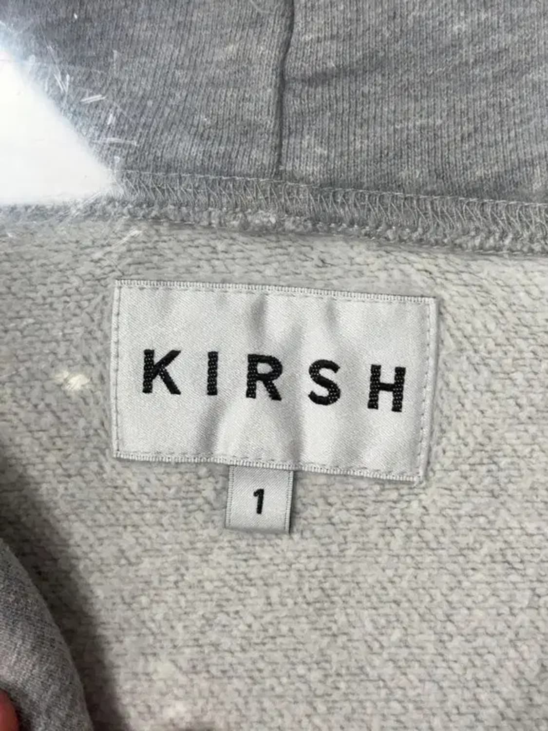 키르시 라이트 그레이 로고 후드 집업 1 상품이미지7
