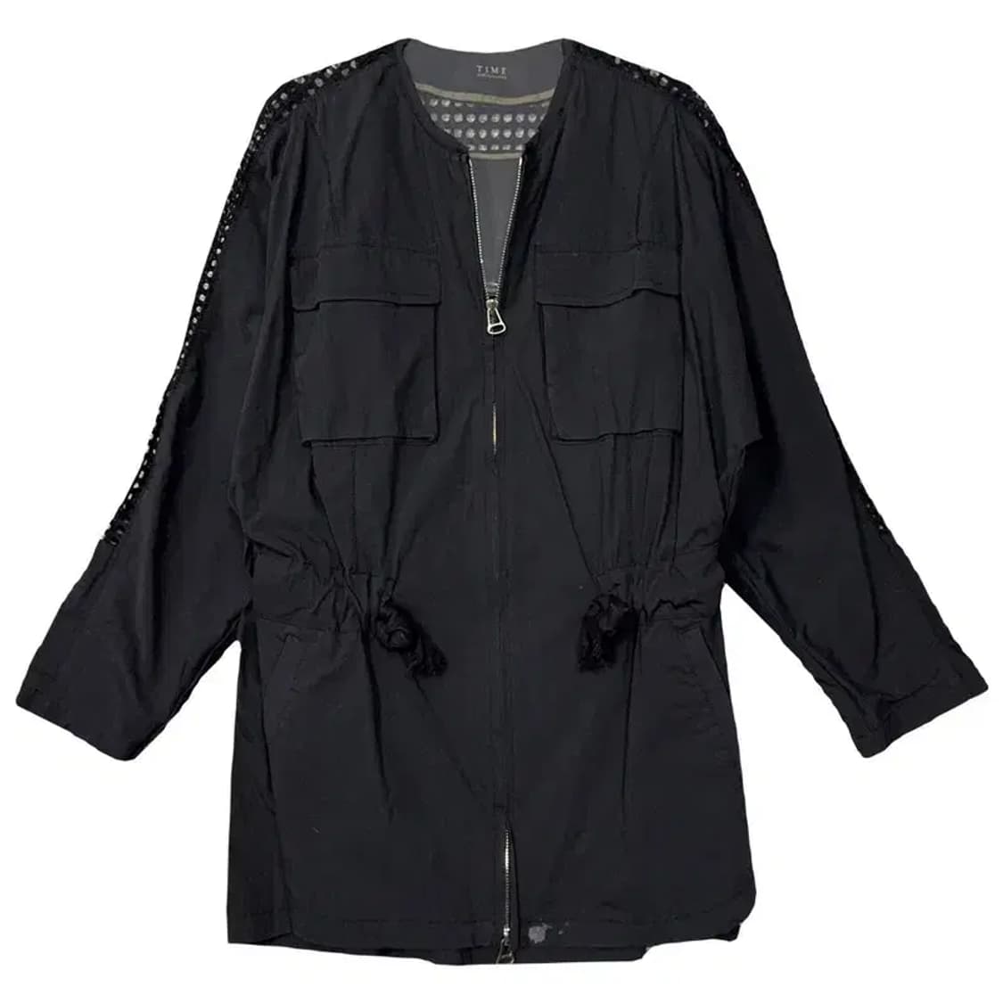 타임 블랙 한섬 롱 블루종 자켓 82-94-160 상품이미지1