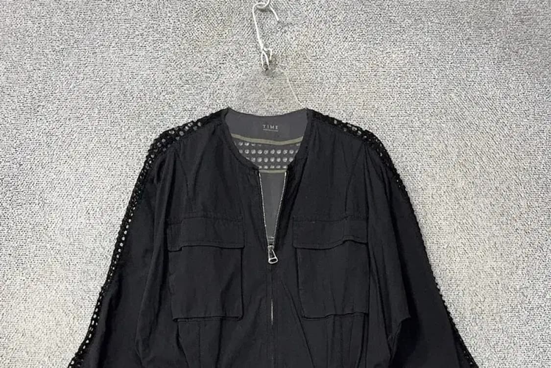 타임 블랙 한섬 롱 블루종 자켓 82-94-160 상품이미지3