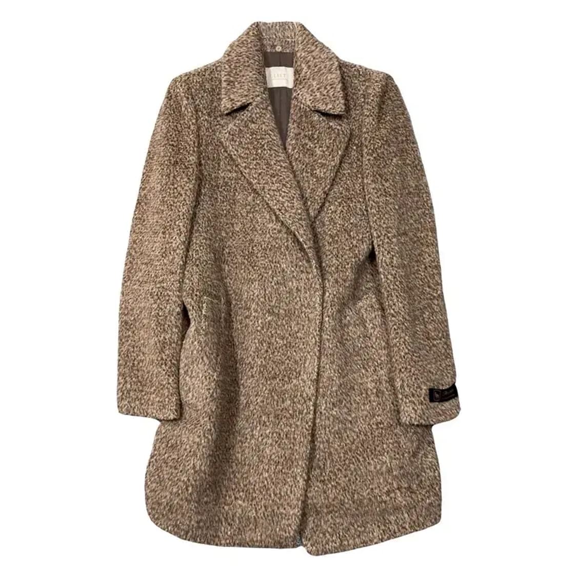 리스트 베이지 배색 클래식 울 코트 S 상품이미지1