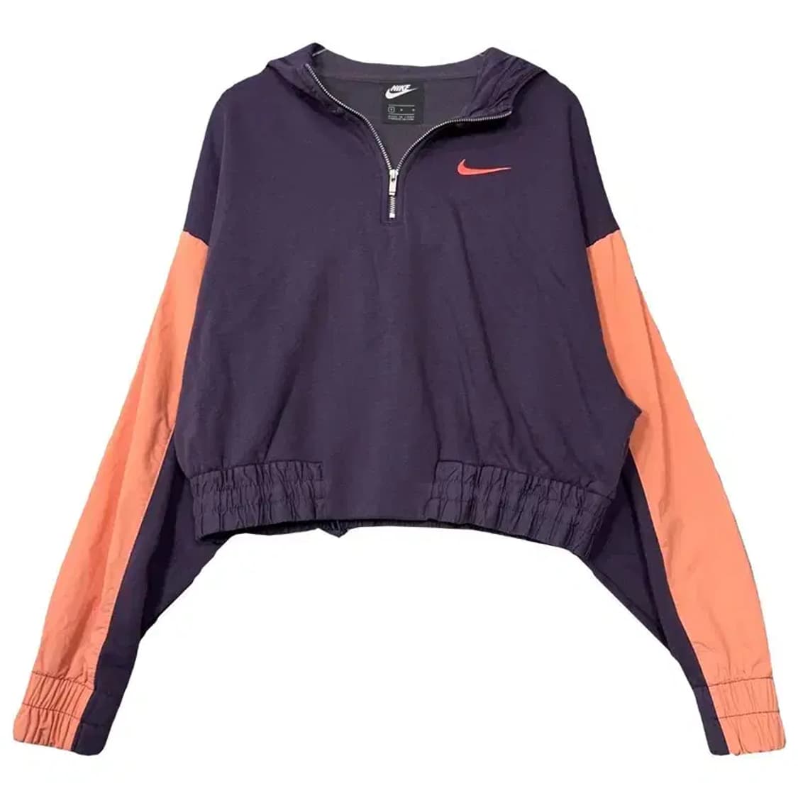 나이키 퍼플 로고 반집업 후드티 M 상품이미지1