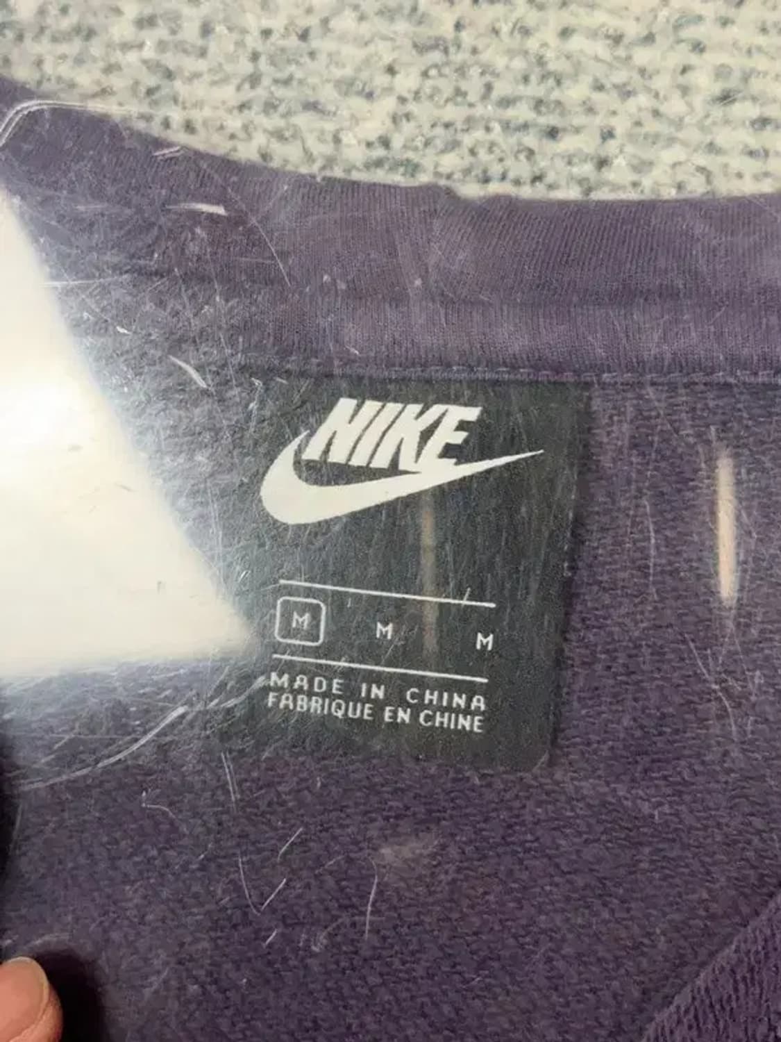 나이키 퍼플 로고 반집업 후드티 M 상품이미지6