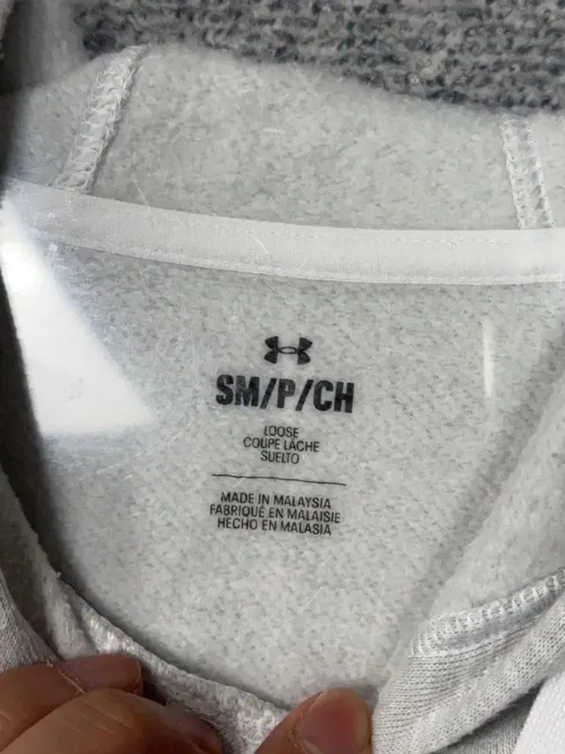 언더아머 라이트 그레이 후드티 SM/P/CH 상품이미지7