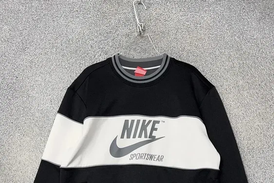 나이키 프린팅 블랙 맨투맨 M 상품이미지3