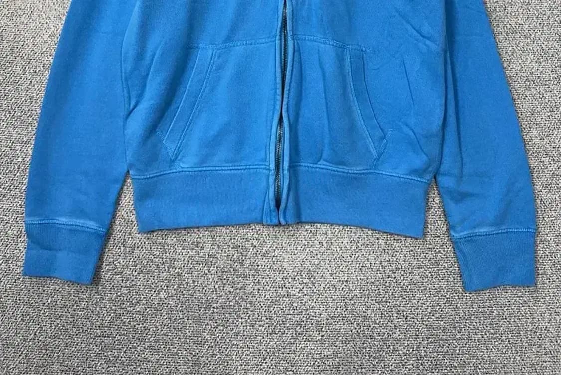 갭 블루 빈티지 피그먼트 후드 집업 M 상품이미지4