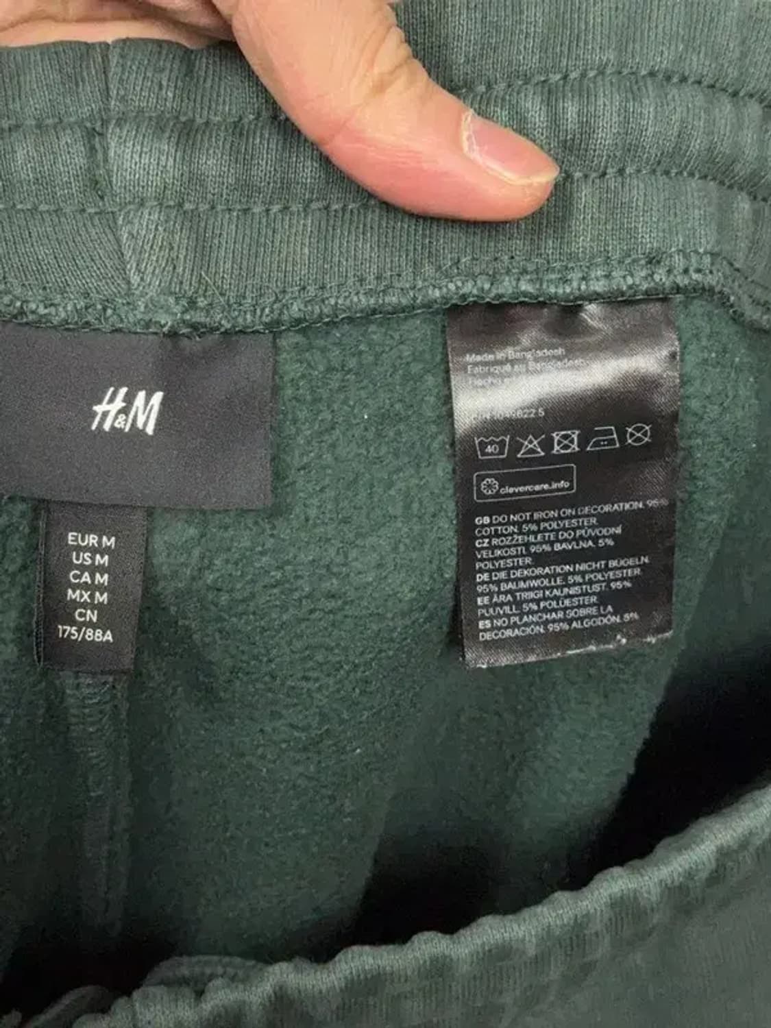 에이치엔앰 그린 스웻 조거팬츠 M 상품이미지6