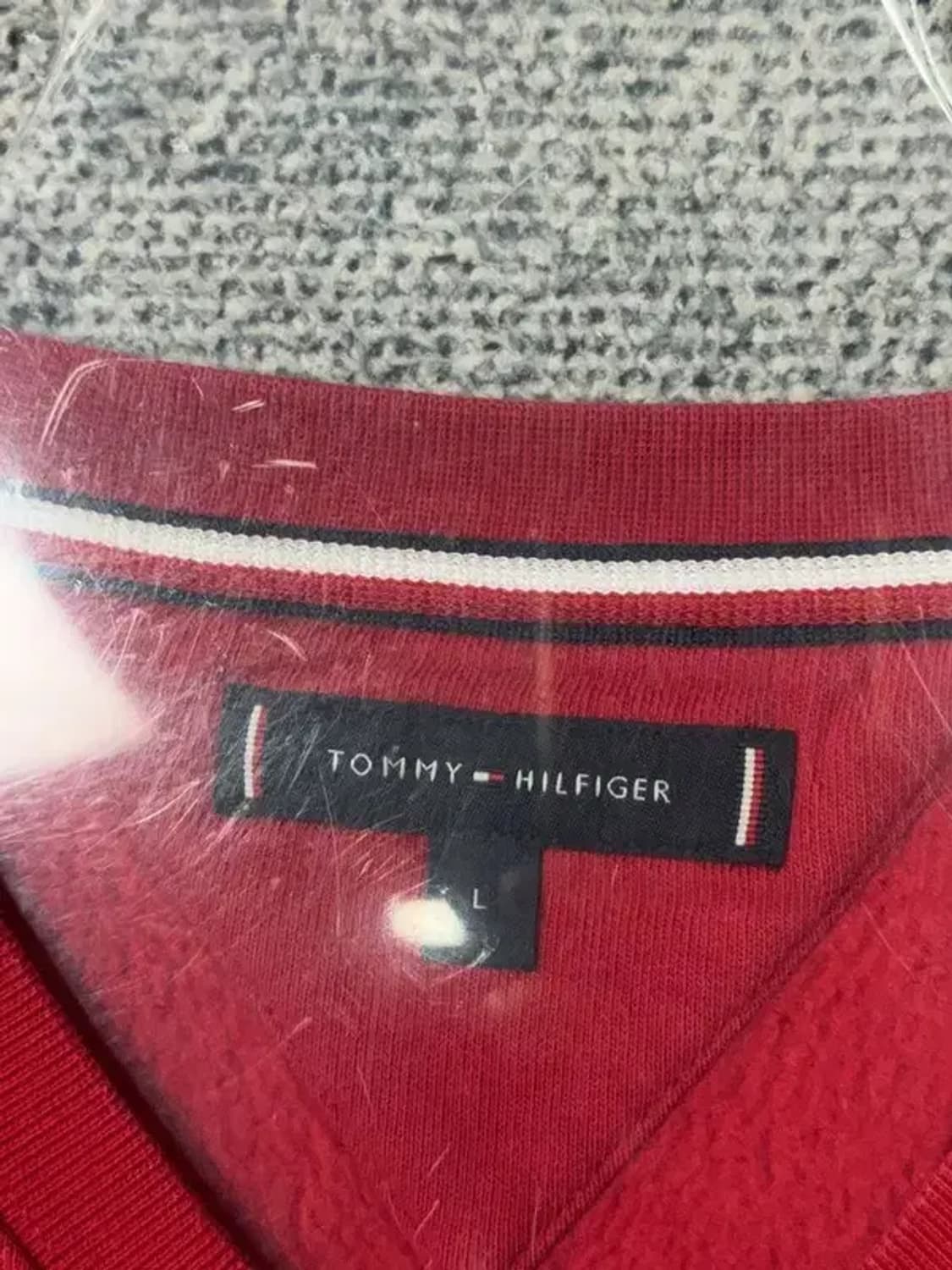 타미힐피거 로고 레드 빈티지 맨투맨 L 상품이미지7