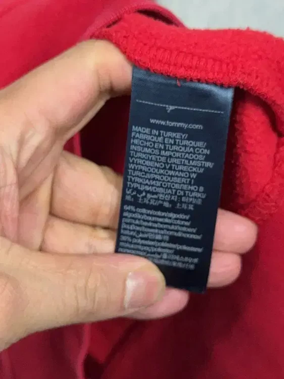 타미힐피거 로고 레드 빈티지 맨투맨 L 상품이미지8