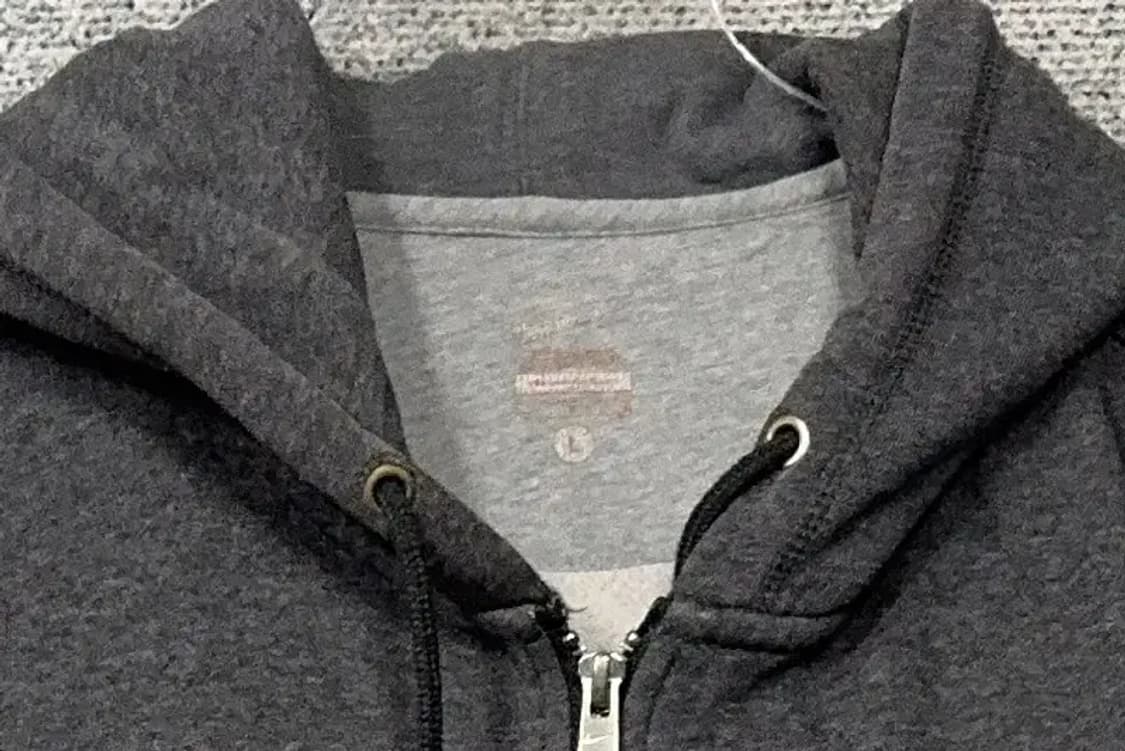 나이키 레트로 자수 로고 그레이 후드 집업 L 상품이미지5