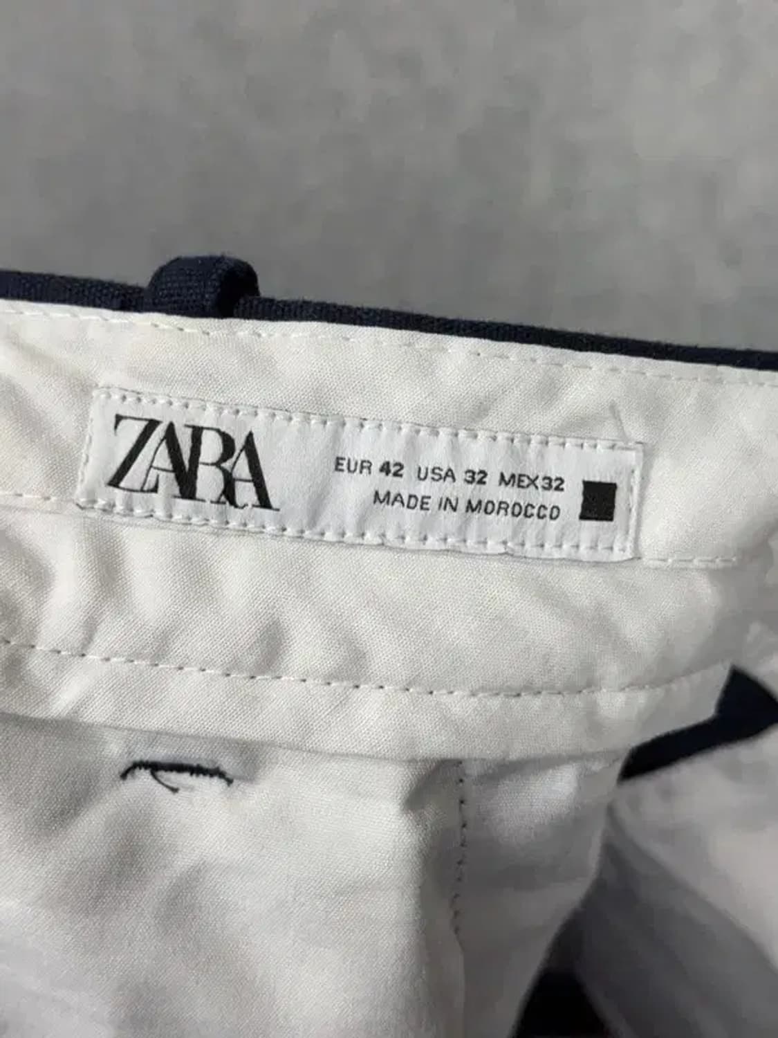 자라 네이비 남성 치노팬츠 32 상품이미지8