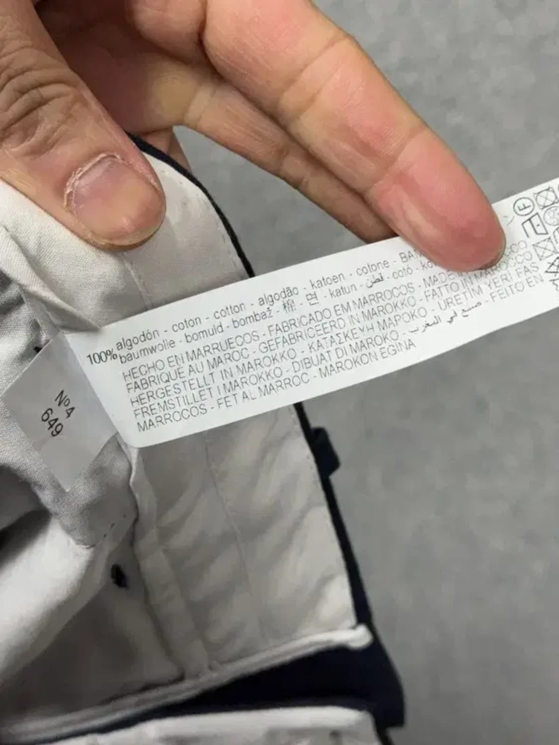 자라 네이비 남성 치노팬츠 32 상품이미지9