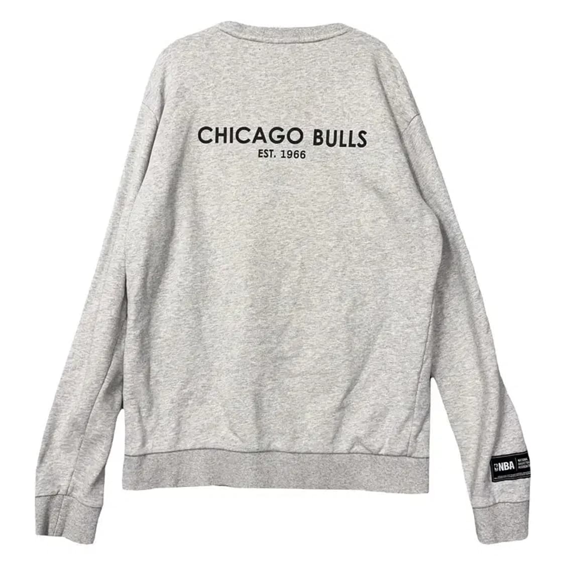 엔비에이 시카고 불스 로고 라이트 그레이 맨투맨 L 상품이미지2