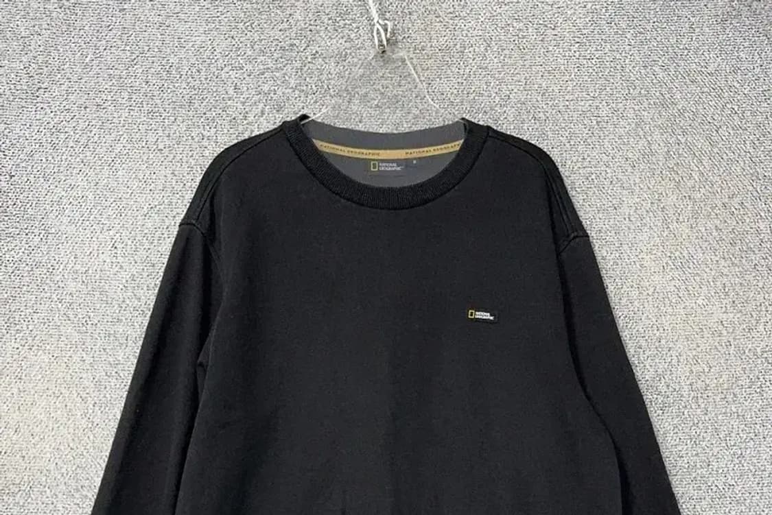 내셔널지오그래픽 블랙 로고 맨투맨 M 상품이미지3