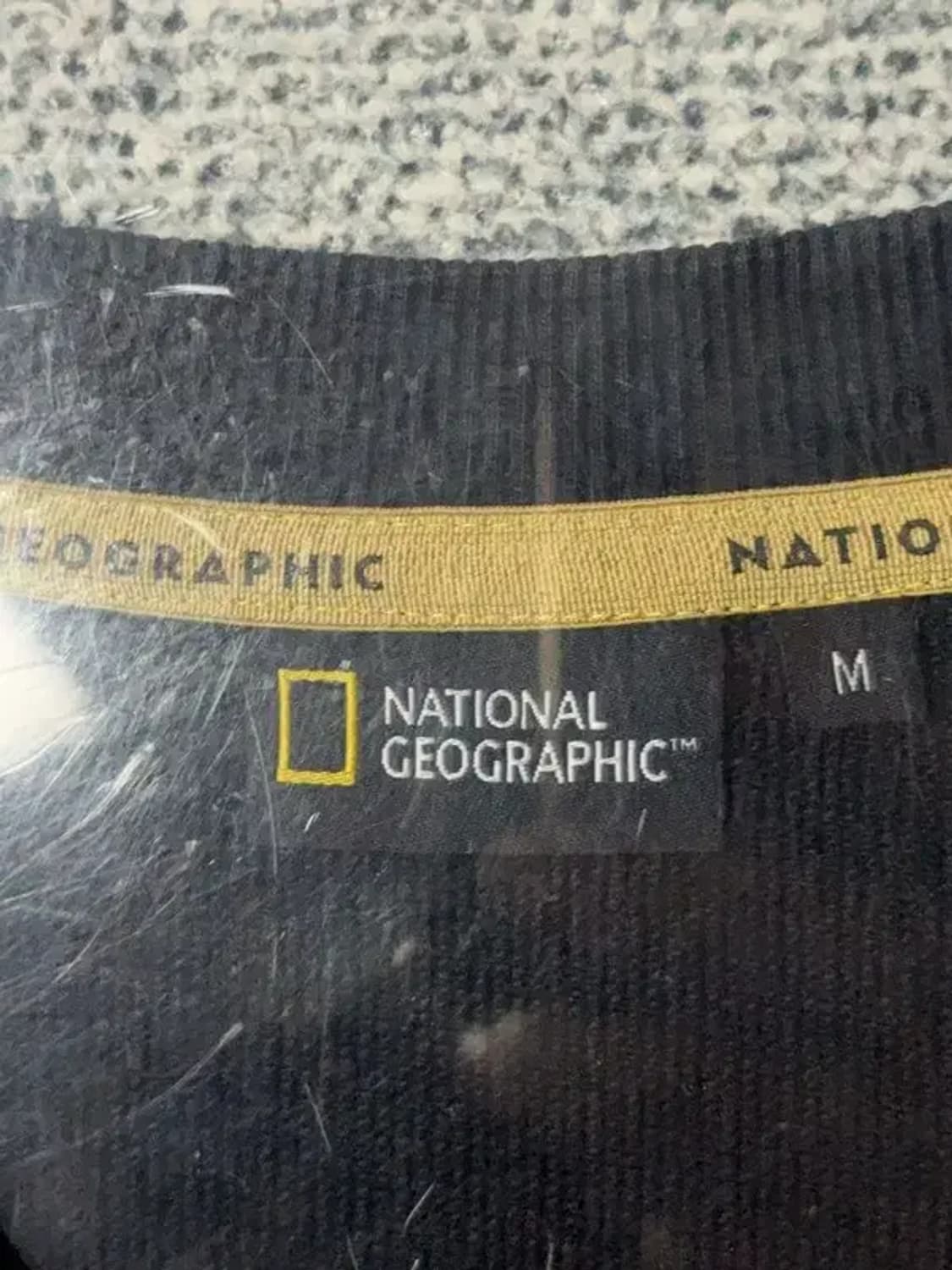 내셔널지오그래픽 블랙 로고 맨투맨 M 상품이미지7