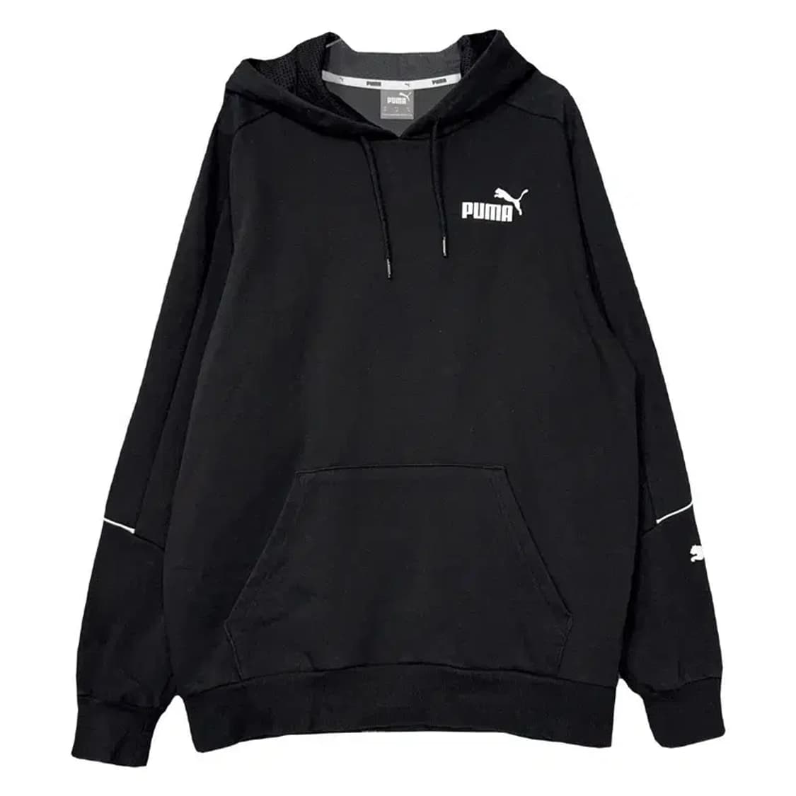 푸마 블랙 로고 후드티 M 상품이미지1
